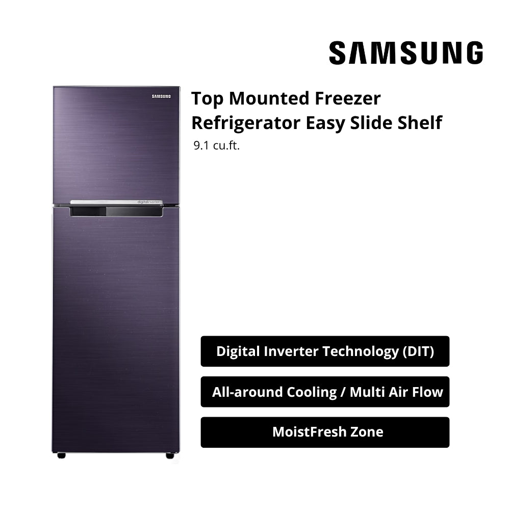 SAMSUNG RT25FARBDUT/TC 9.1 CU.FT. REFRIGERATOR TMF EASY SLIDE SHELF PEBBLE BLUE