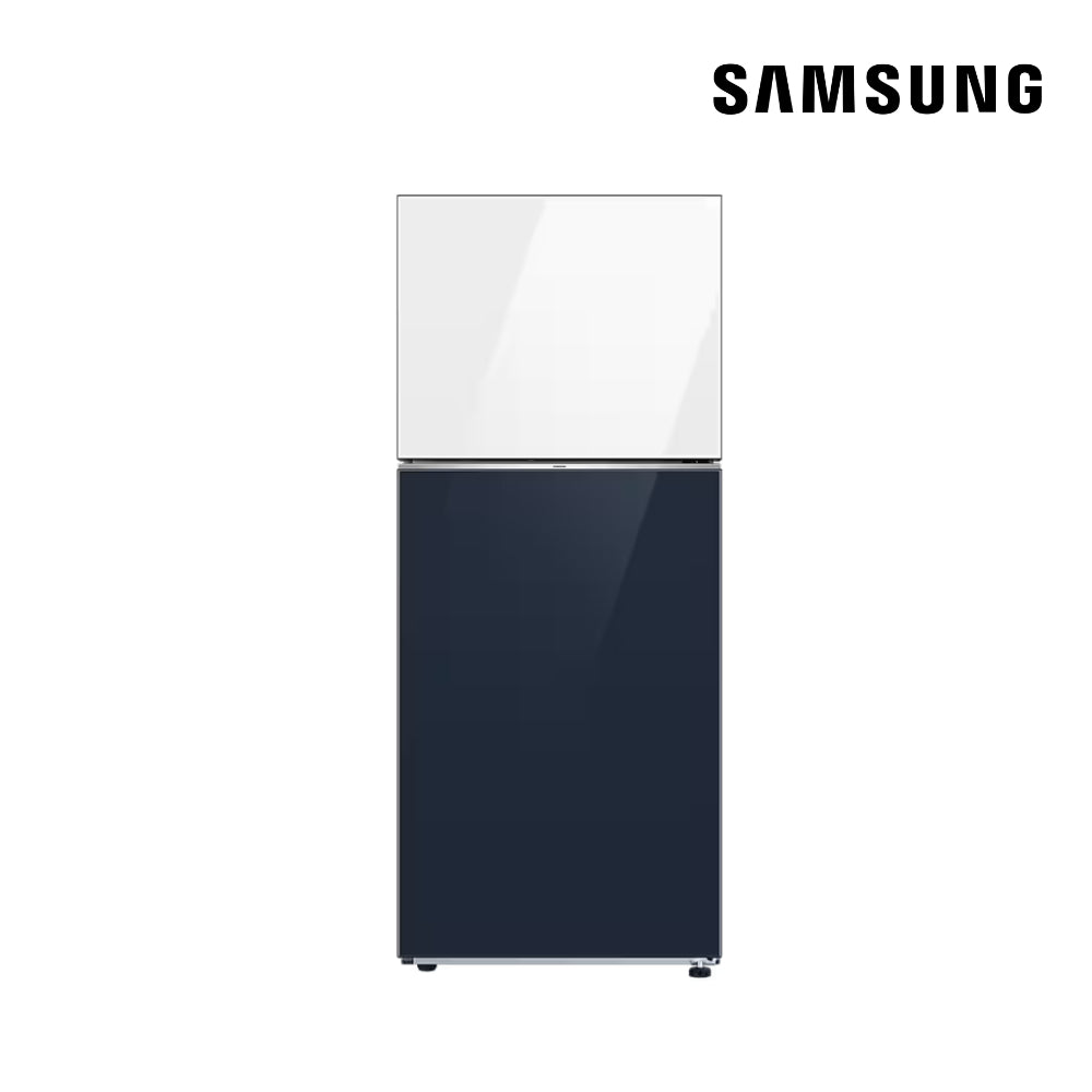 SAMSUNG RT38CB66228ATC 13.9 CU.FT. BESPOKE REFRIGERATOR TMF AI ENERGY CLEAN WHITE + CLEAN NAVY